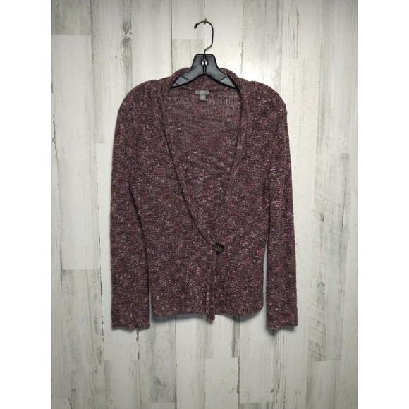 J Jill Women's Small Purple Textured Cardigan - Picture 1 of 7